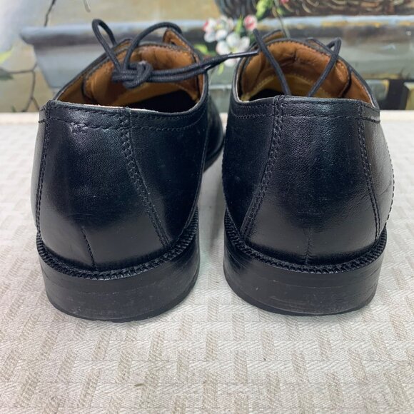 Mens Bostonian Genuine Leather Oxford Dress Shoes 9.5 M Black - Picture 4 of 9